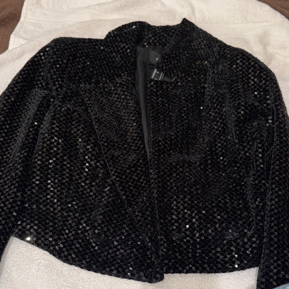 Forever 21 Black Sequin Blazer